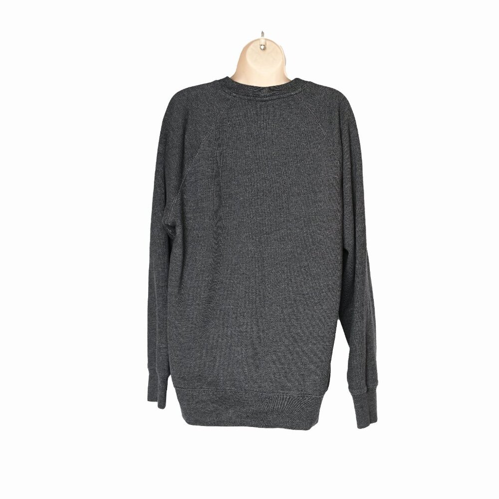 J.CREW Gray Long Sleeve Crew Sweatshirt with Front Pocket Size L - Picture 9 of 12